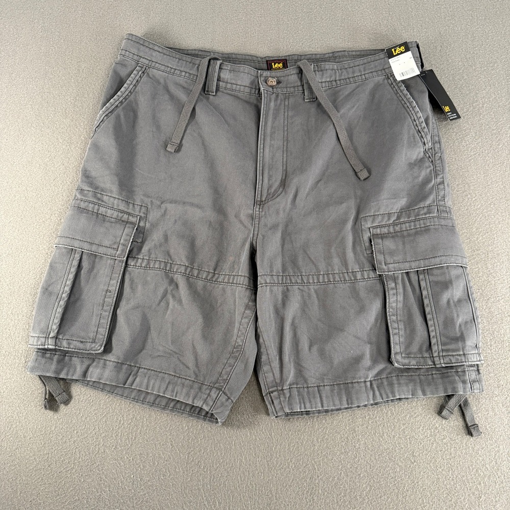 Lee Sierra Cargo Shorts Mens Size 40 Static Gray Loose Fit 10in Inseam 112375164